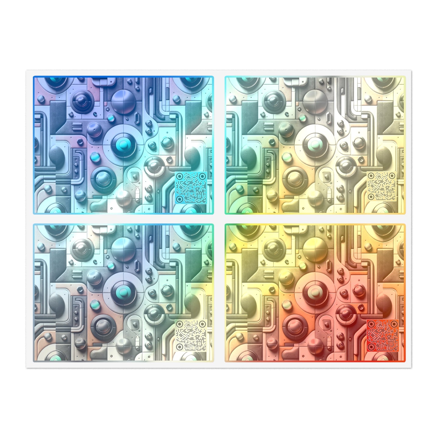 Tech Utility Chic Tech-Forward Minimalist Sticker Sheets - 8404 Design-54