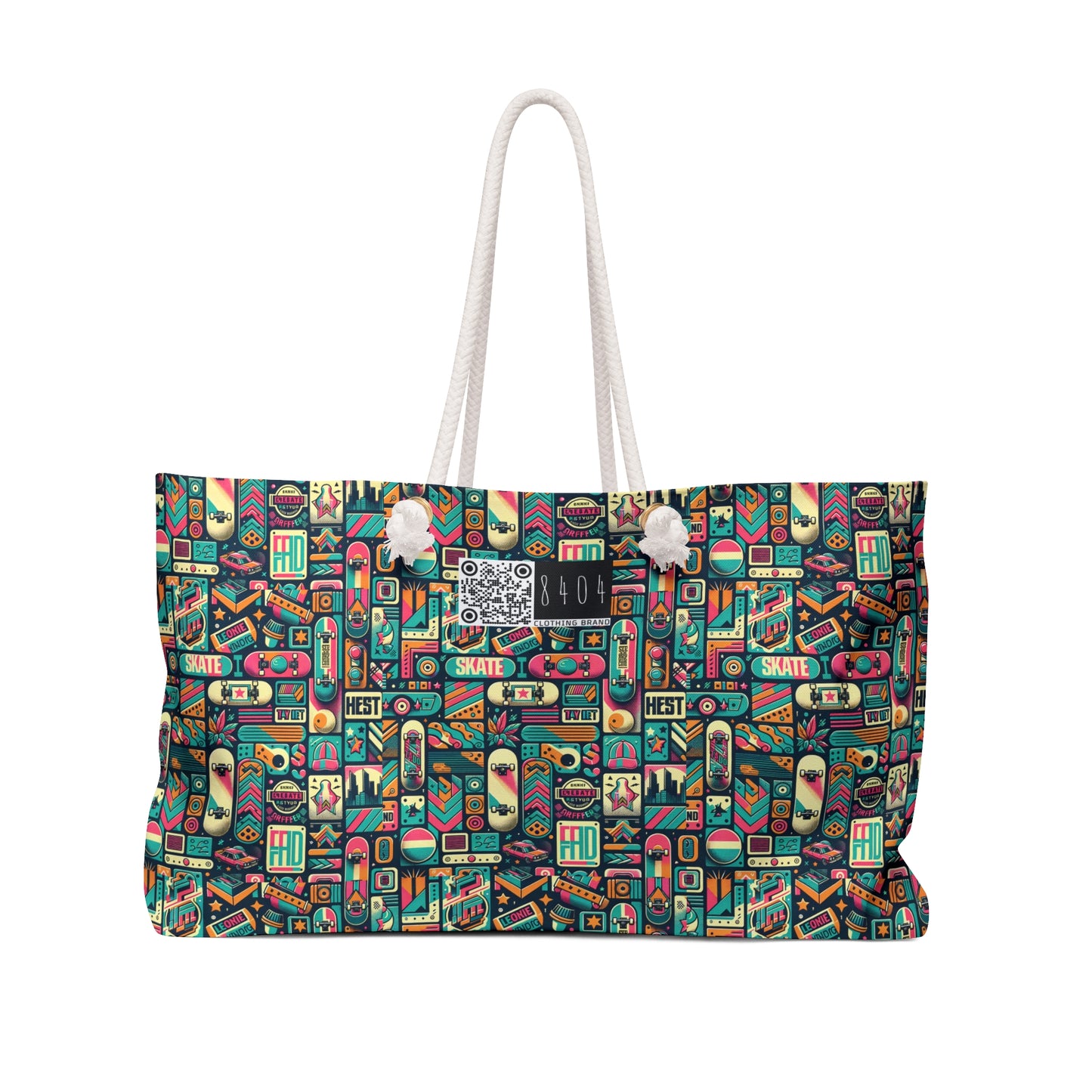 Skate Culture Revival Urban Retro Cool Weekender Bag - 8404 Design-61