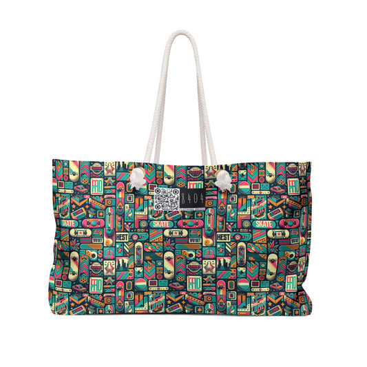Skate Culture Revival Urban Retro Cool Weekender Bag - 8404 Design-61
