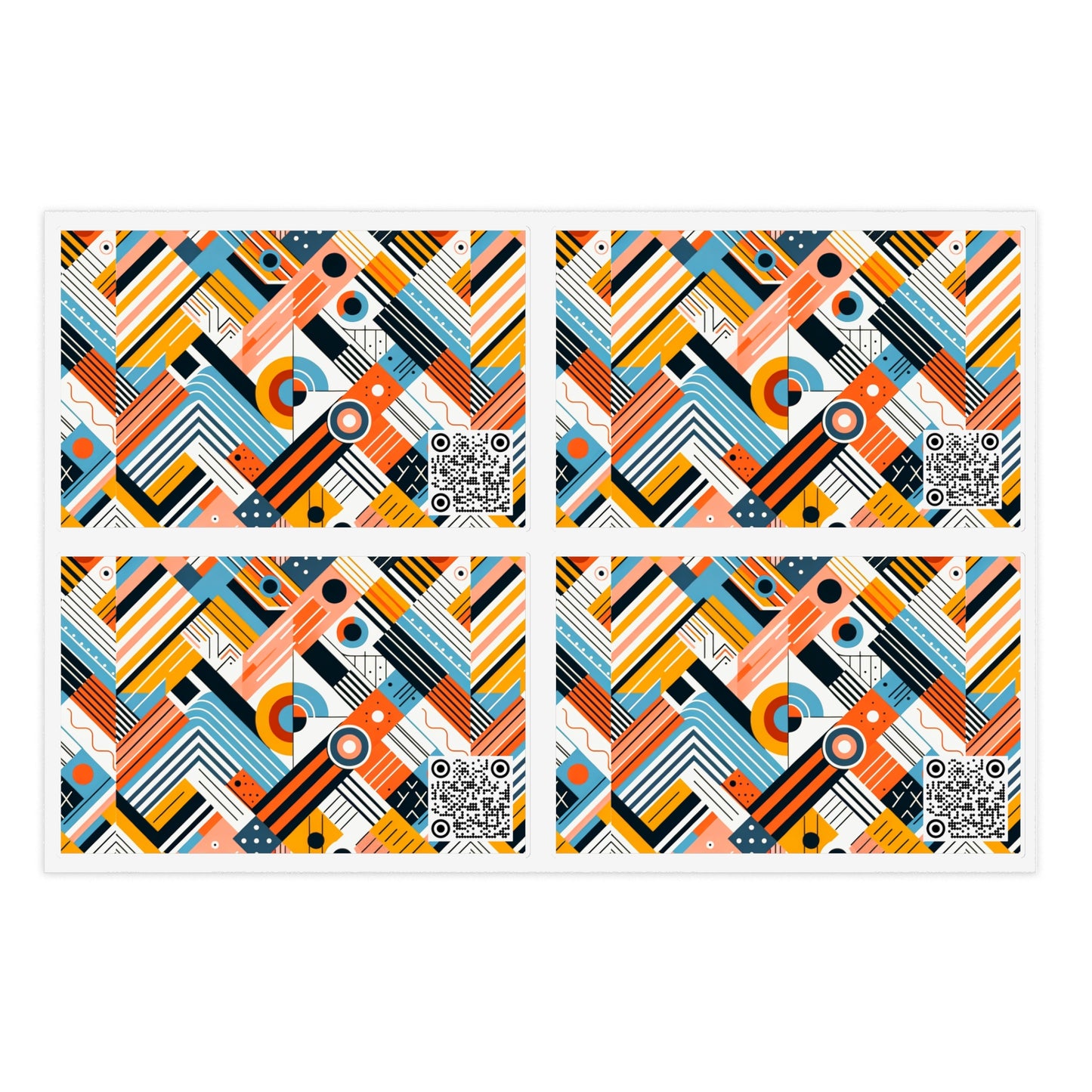 Abstract Graphic Art Modern Artistic Expression Sticker Sheets - 8404 Design-54