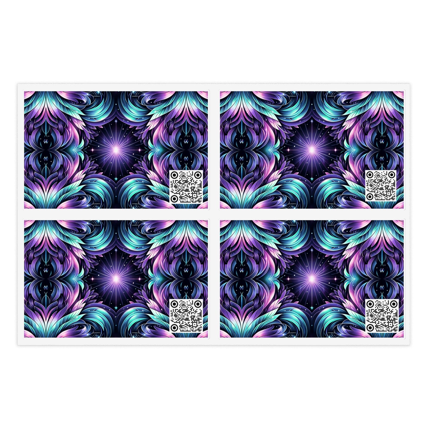 Iridescent Dream Futuristic Tech Sticker Sheets - 8404 Design-60