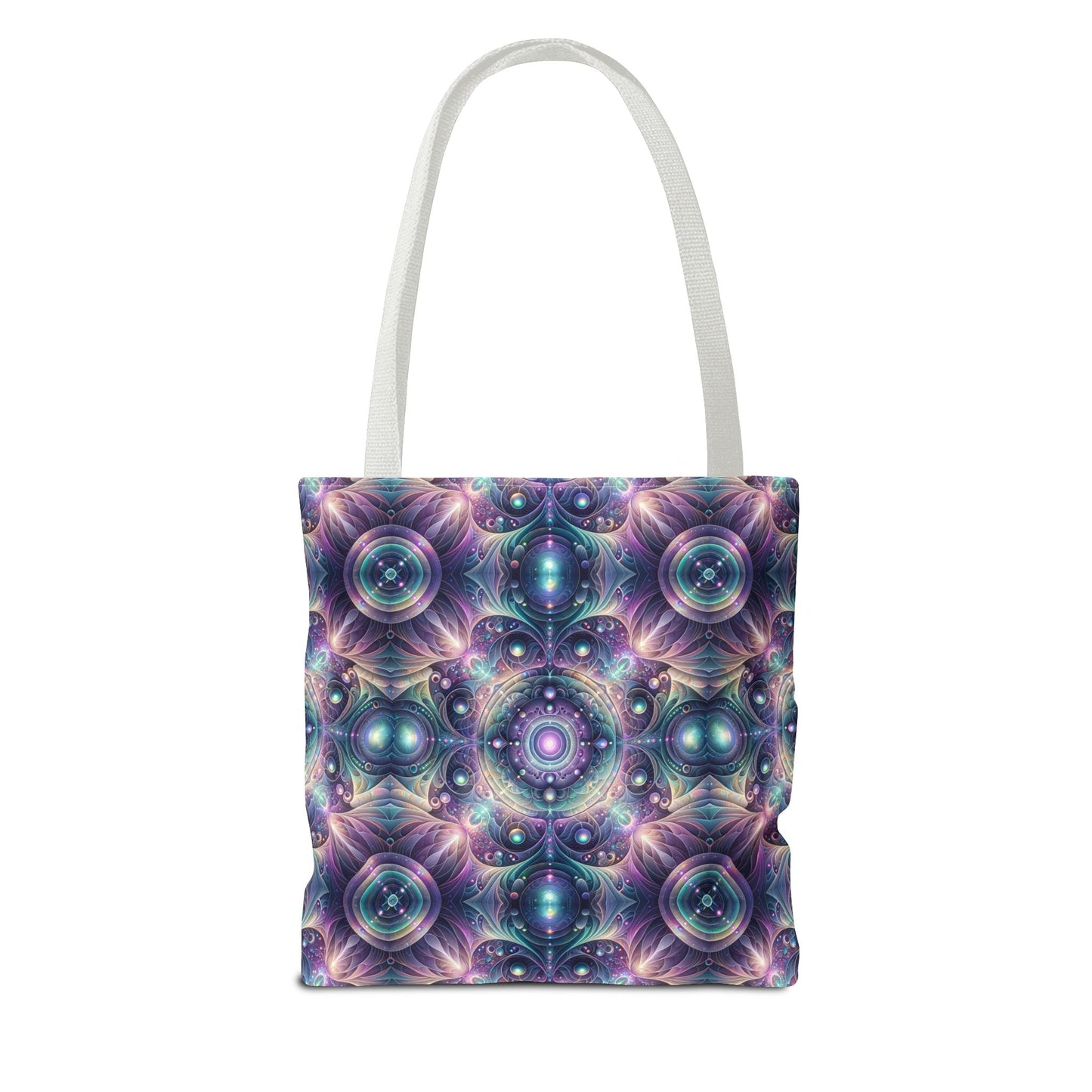 Iridescent Tech Fusion Tech-Forward Streetwear Tote Bag - 8404 Design-61