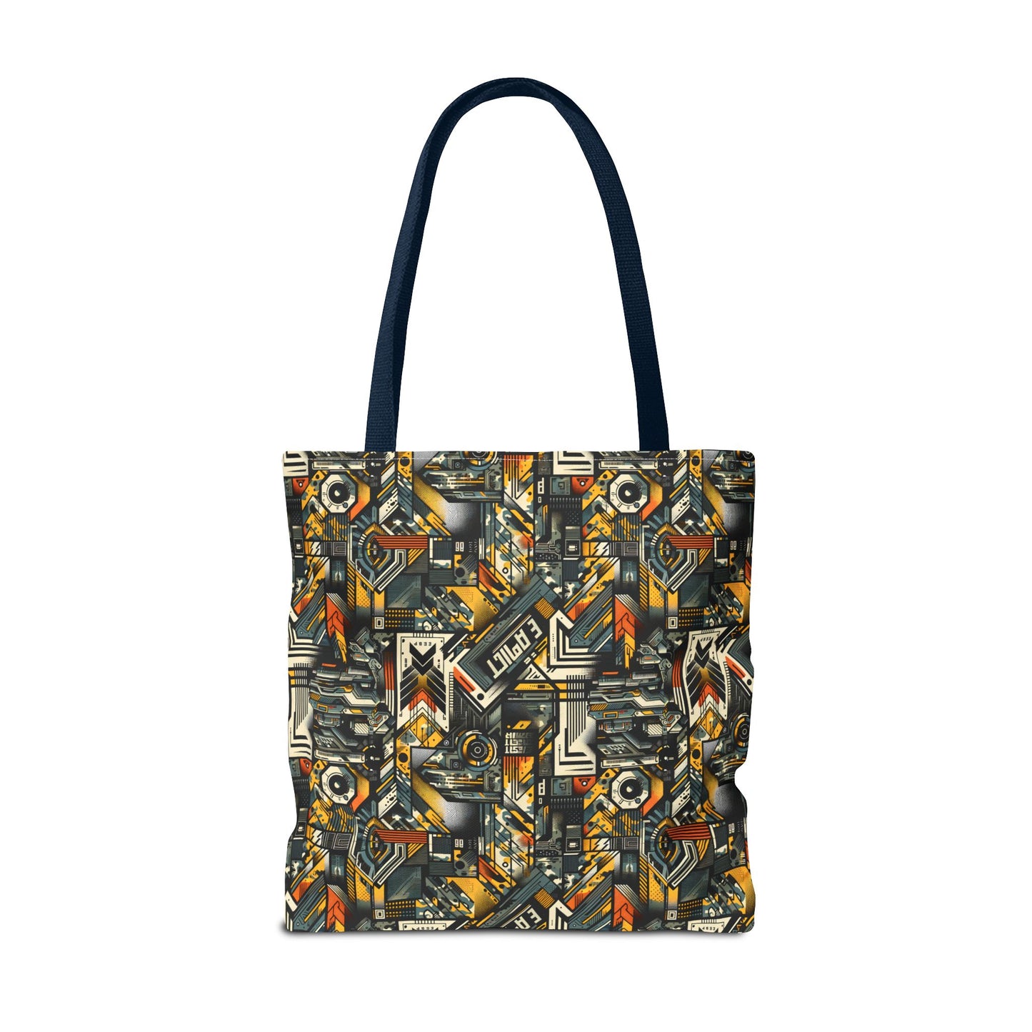 Digital Punk Futuristic Grunge Tote Bag - 8404 Design-49