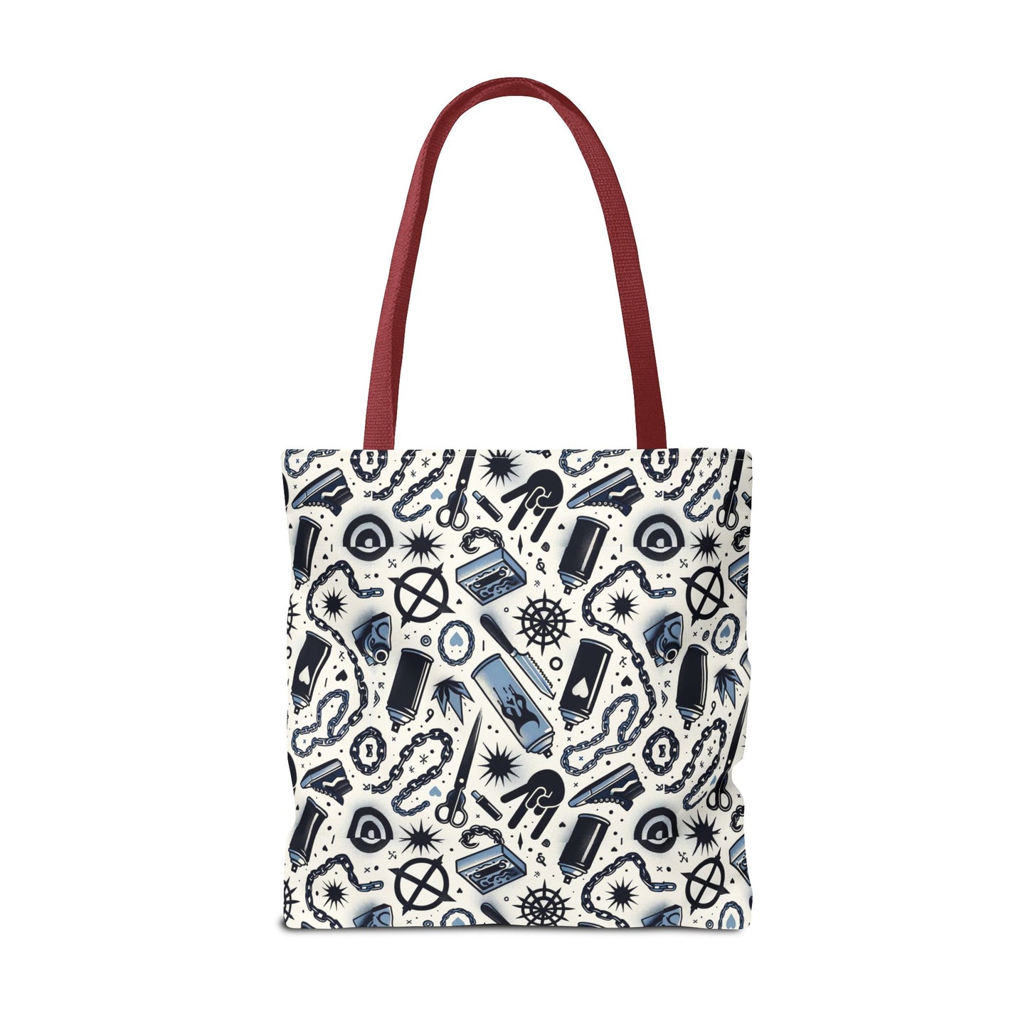 Cultural Rebellion Graphics Edgy and Rebellious With a Hint of Nostalgia Tote Bag - 8404 Design-57