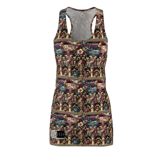 Digital Renaissance Modern Baroque Fusion Women's Cut & Sew Racerback Dress - 8404 Design-58