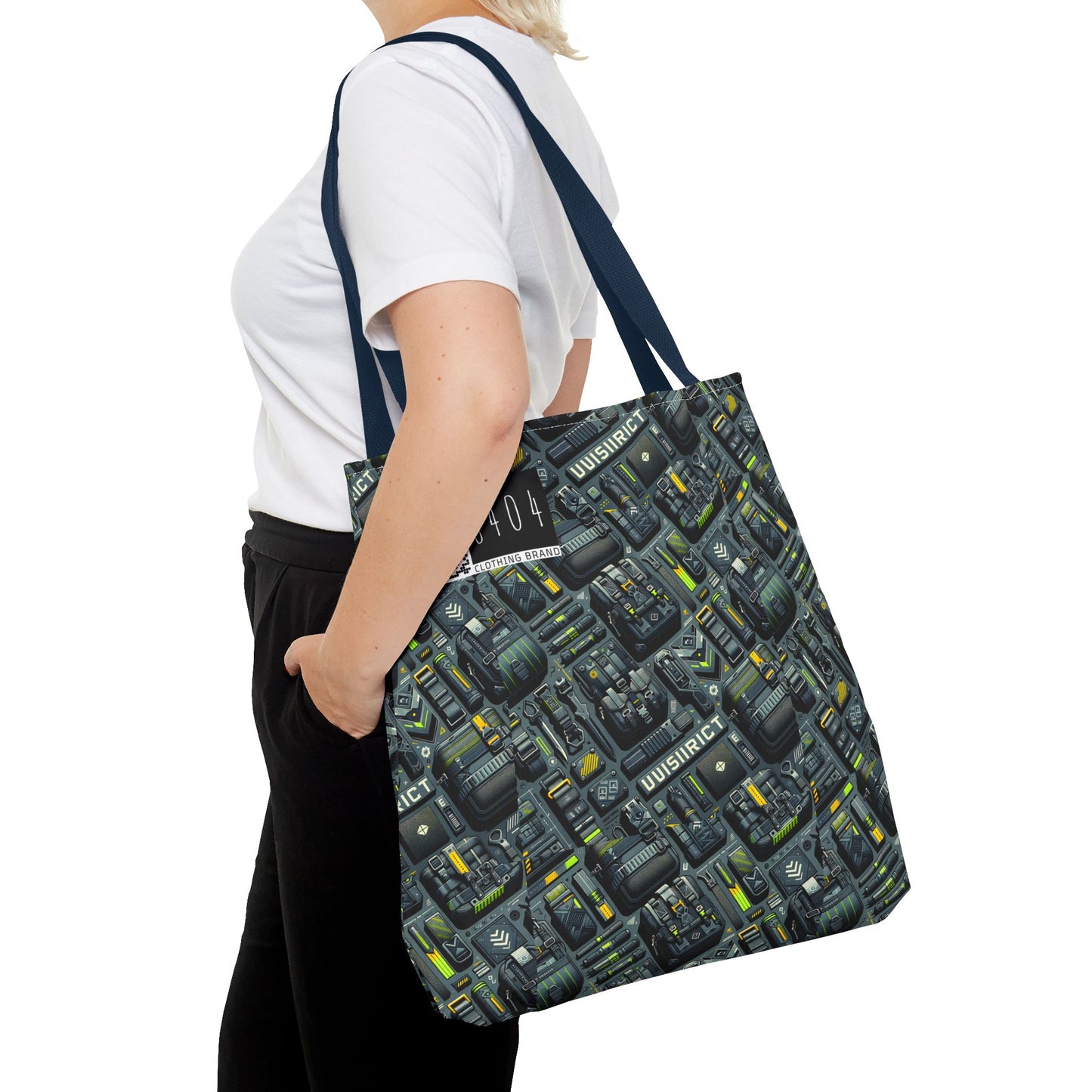 Tech Utility Streetwear Futuristic Tech-Forward Tote Bag - 8404 Design-47