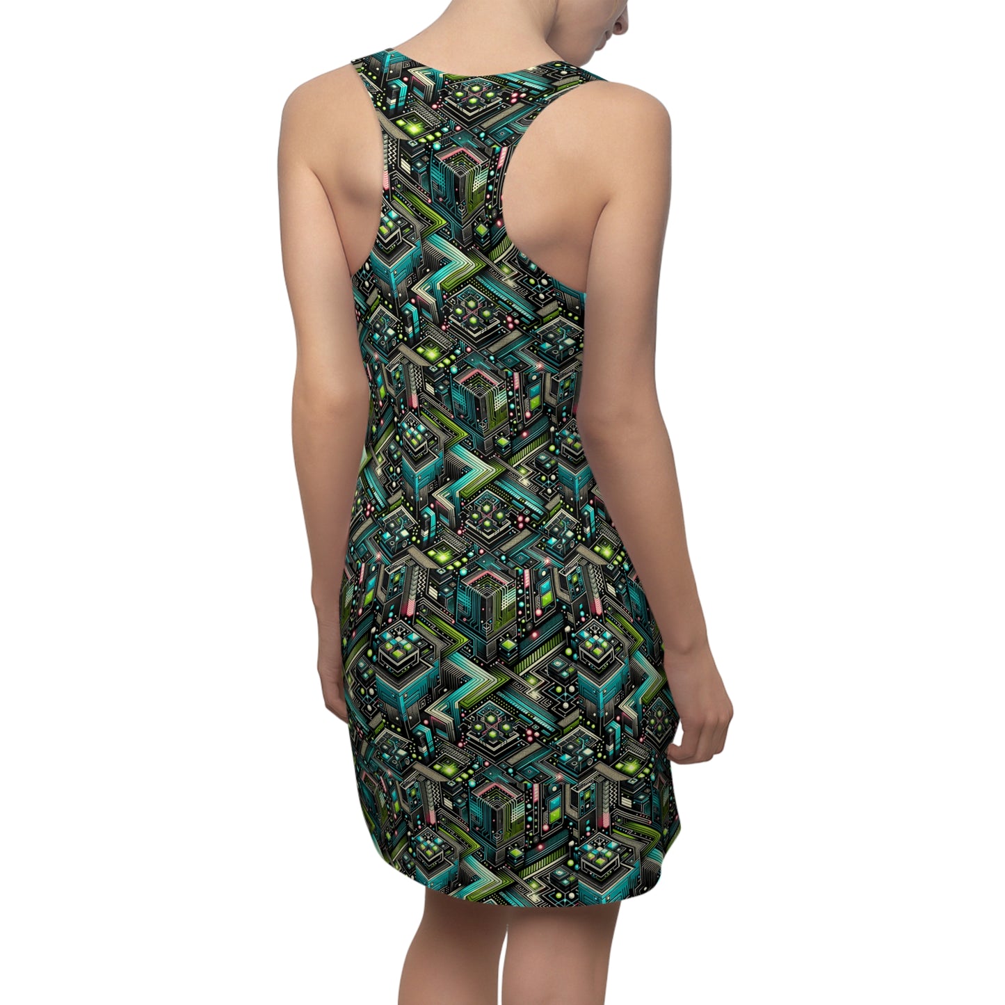 Women's Cut & Sew Racerback Dress Future Tech - 8404 Design-01