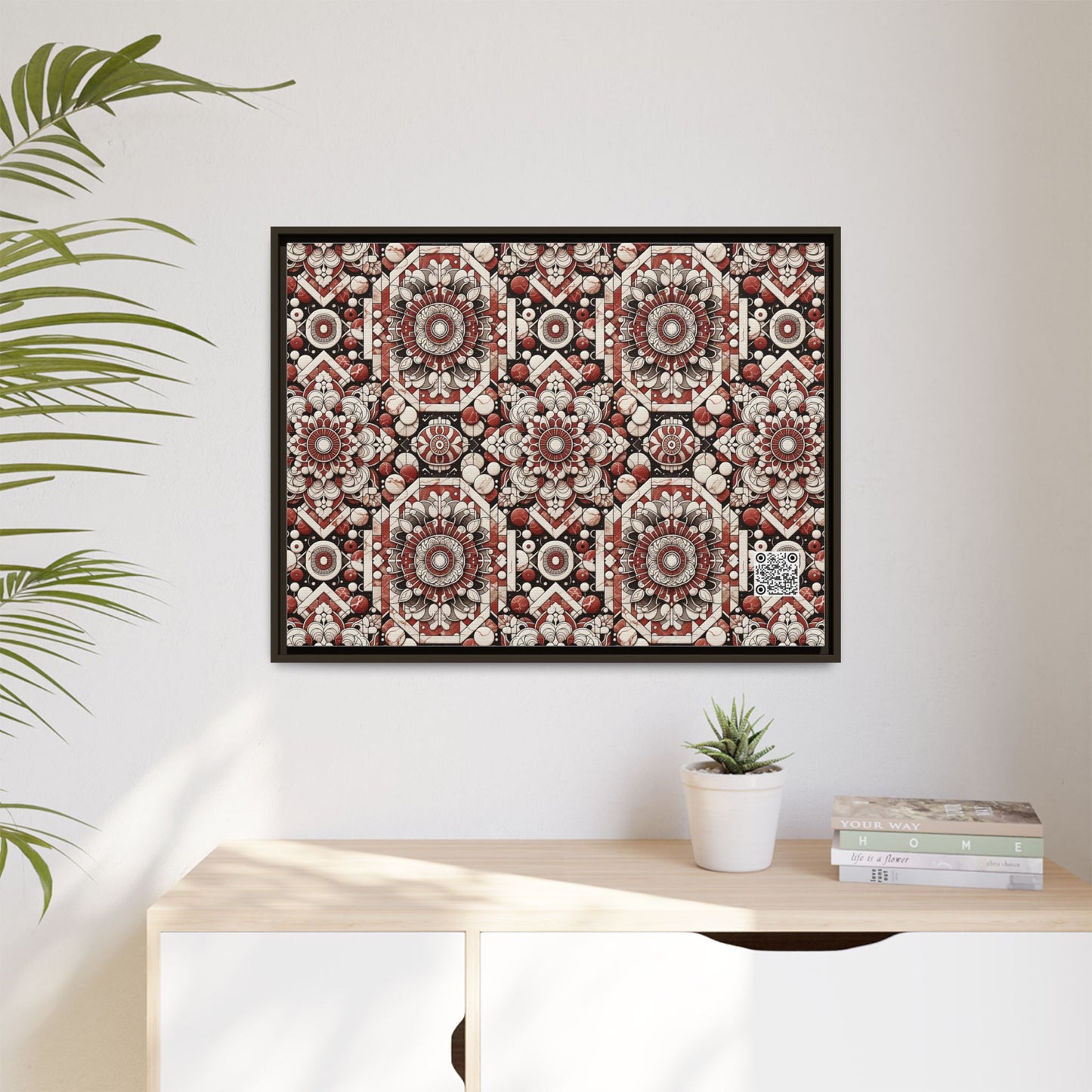 Neo Jomon Sculptural Aesthetics Artisanal Streetwear Matte Canvas, Framed (multi-Color) - 8404 Design-55 A