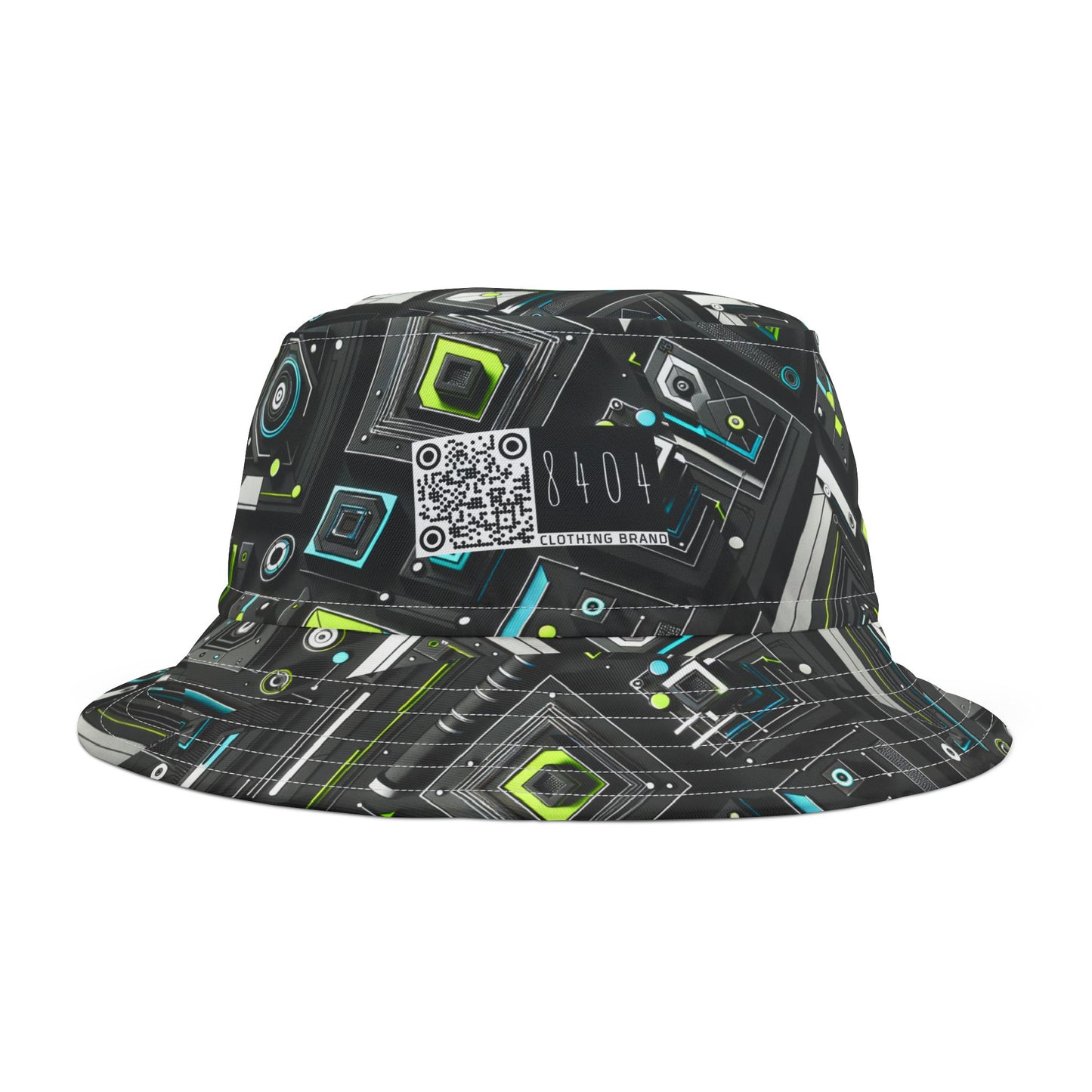 Tech-Infused Activewear Modern Tech Minimalism Bucket Hat - 8404 Design-49