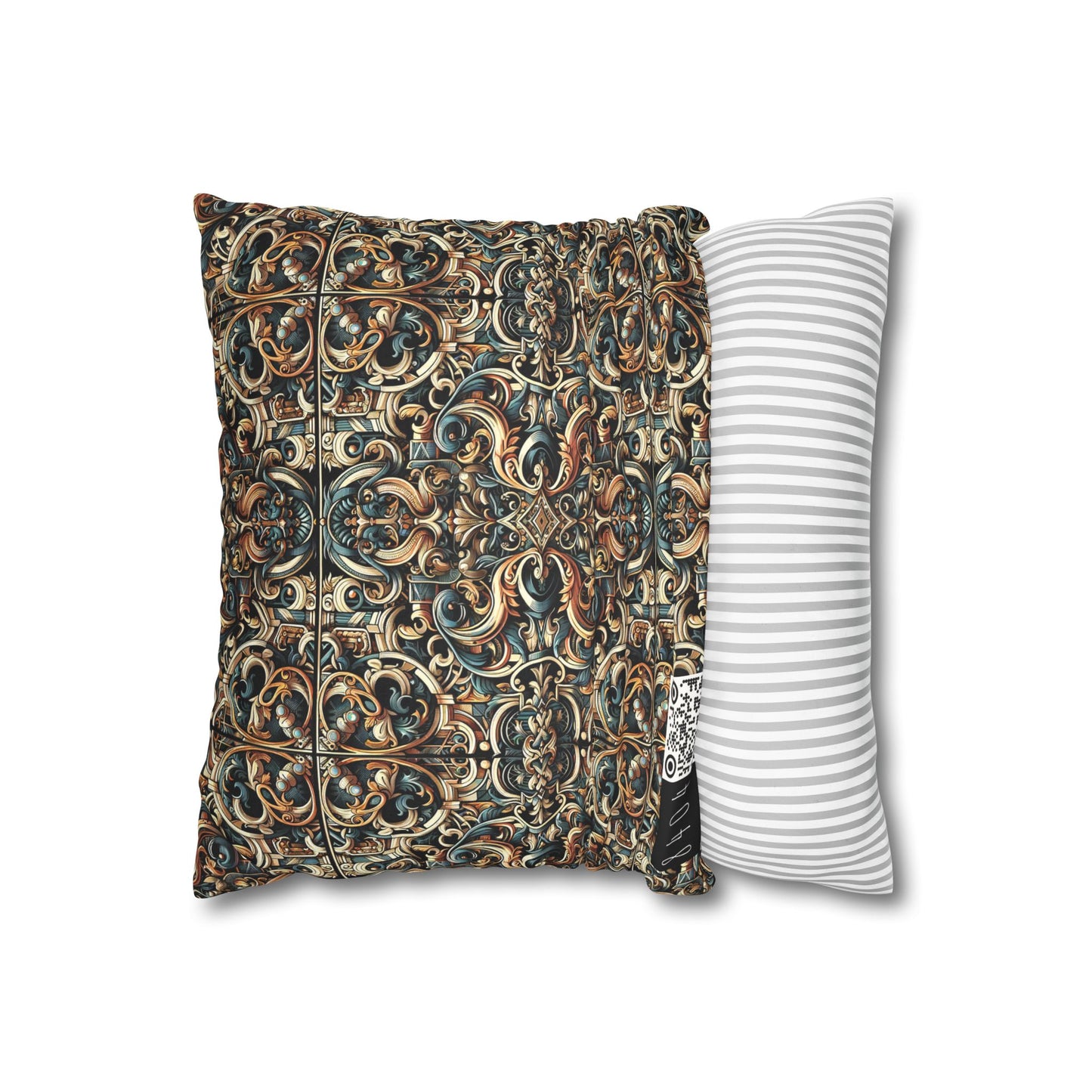 Urban Renaissance Historical Fusion With Street Edge Faux Suede Square Pillowcase - 8404 Design-59