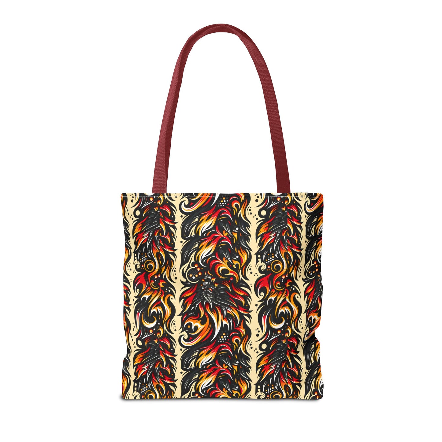 Flame Graphics Maximalist Streetwear Tote Bag - 8404 Design-65
