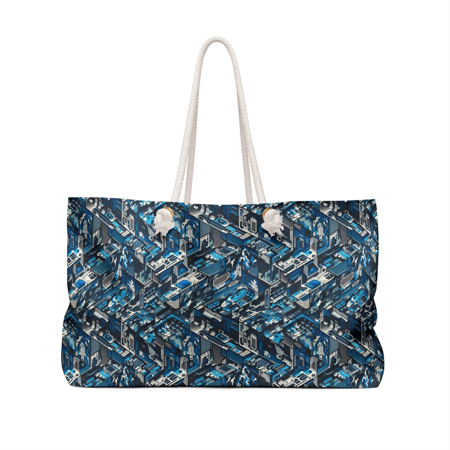 Tech Urban Camo Tech-Forward Streetwear With a Futuristic Military Edge Weekender Bag - 8404 Design-51