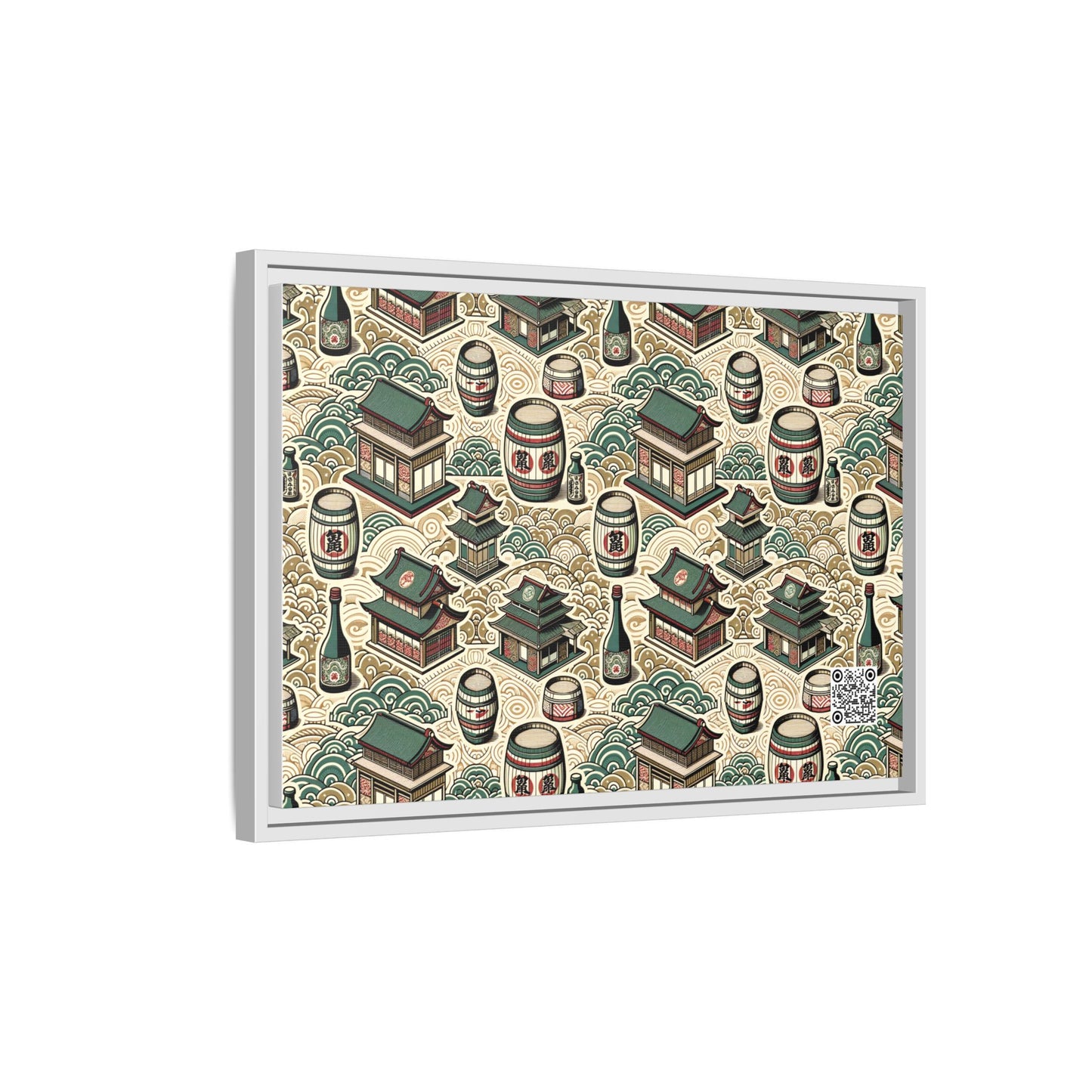 Cultural Artisanal Fusion Contemporary Cultural Elegance Matte Canvas, Framed (multi-Color) - 8404 Design-68 B