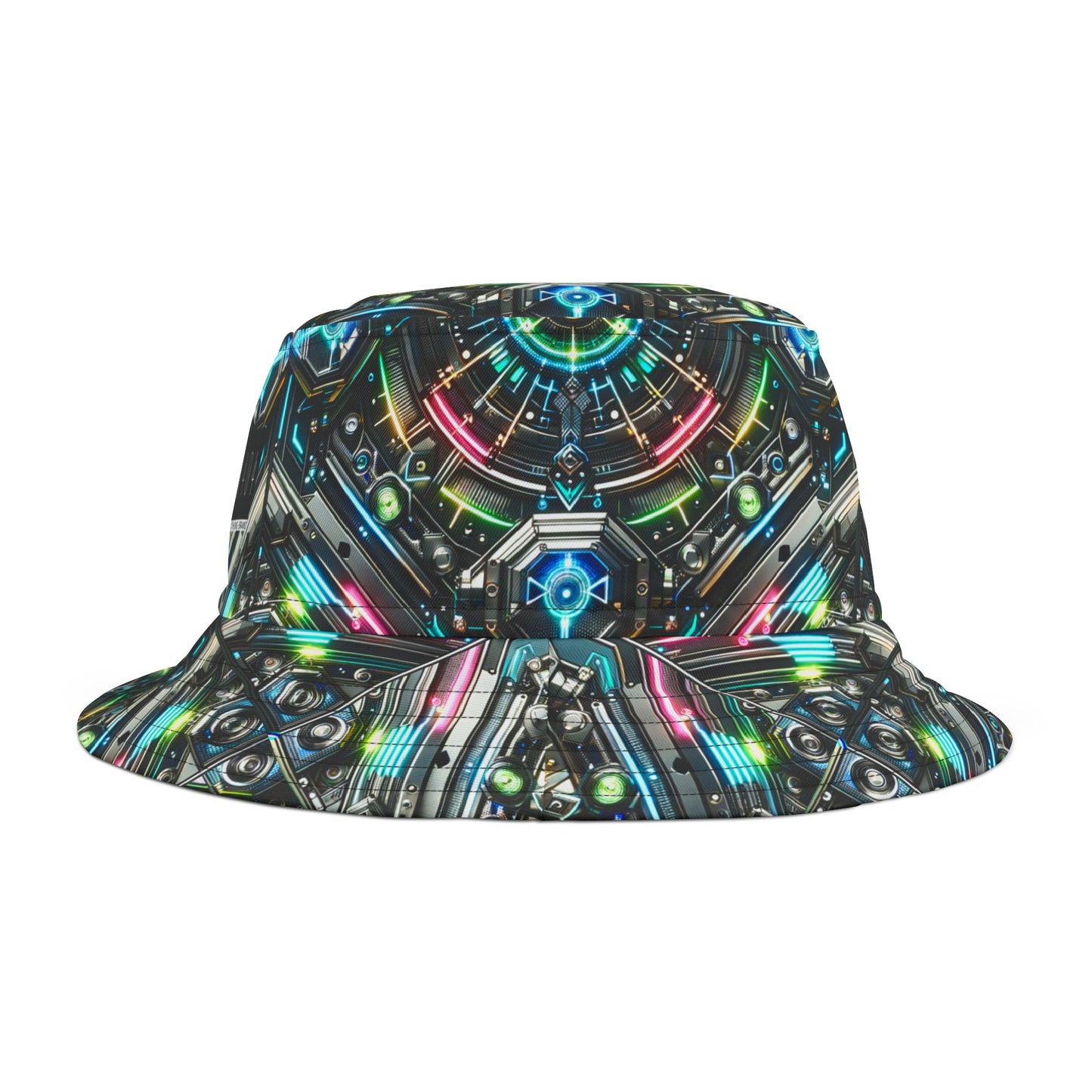 Tech-Infused Futurism Futuristic Tech Bucket Hat - 8404 Design-53