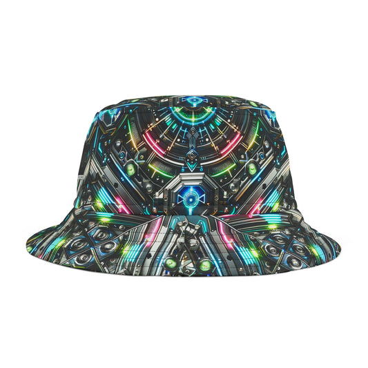 Tech-Infused Futurism Futuristic Tech Bucket Hat - 8404 Design-53