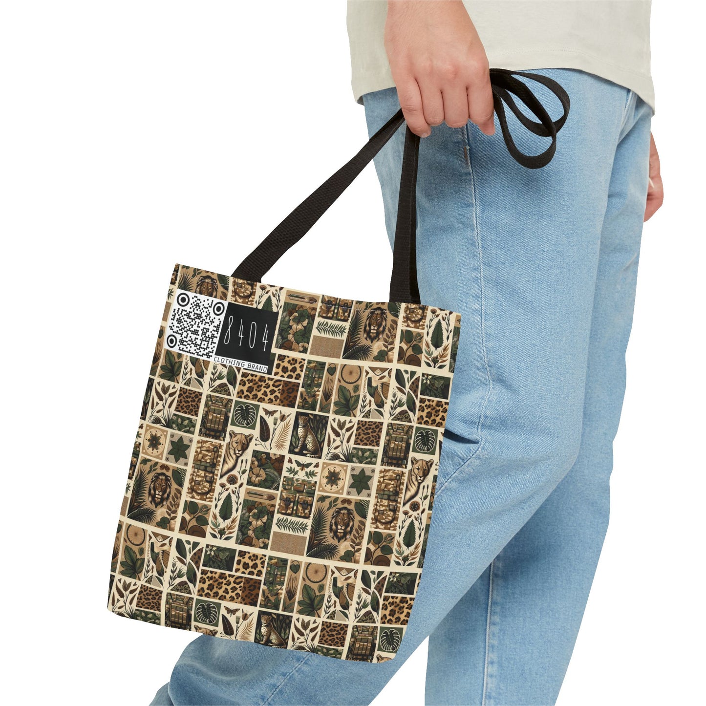 Streetwear Safari Urban Jungle Explorer Tote Bag - 8404 Design-51