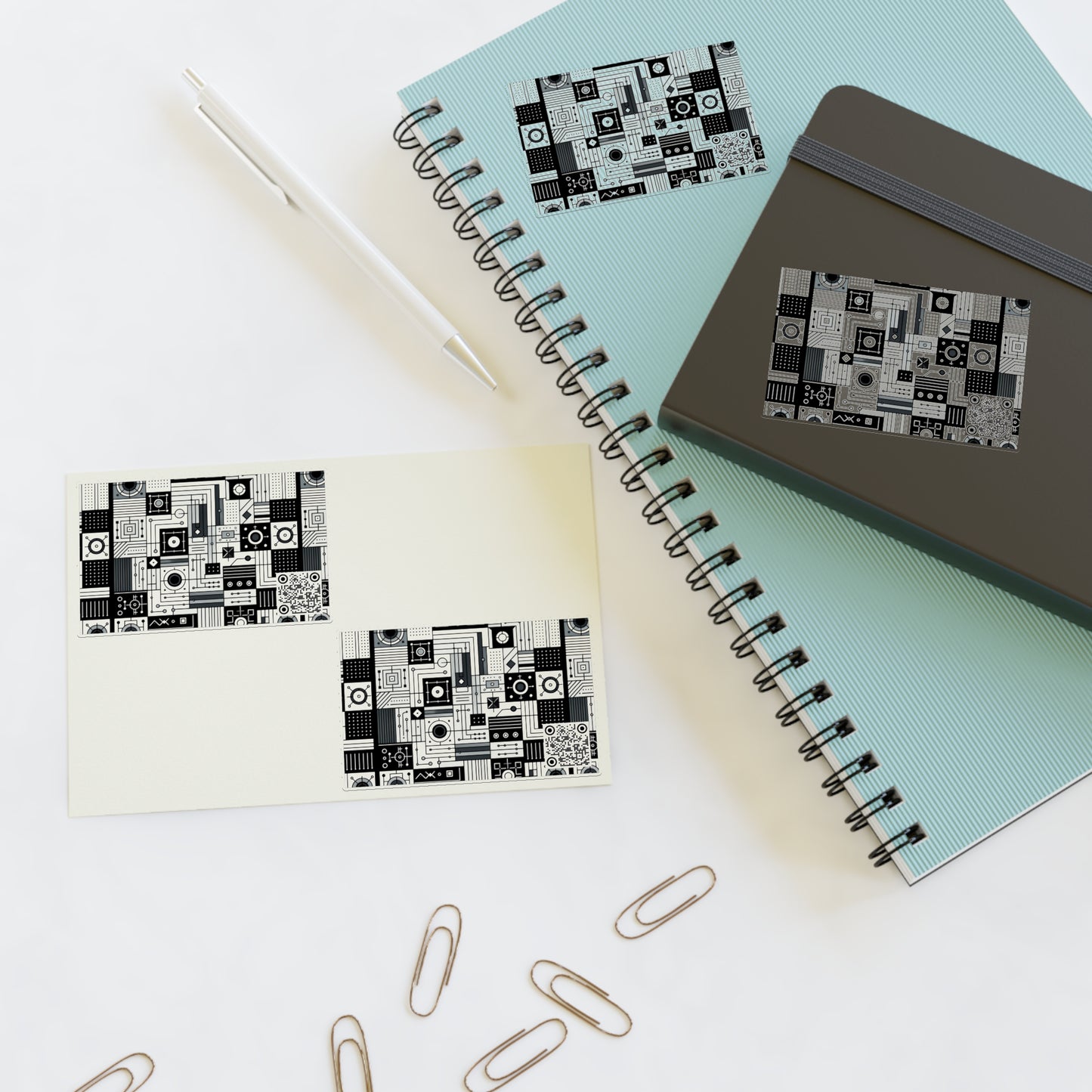 Digital Minimalism Minimalist Tech Sticker Sheets - 8404 Design-48