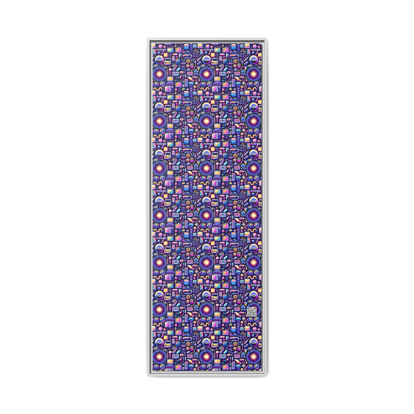 Digital Nostalgia Modern Retro Fusion Matte Canvas, Framed (multi-Color) - 8404 Design-64 B