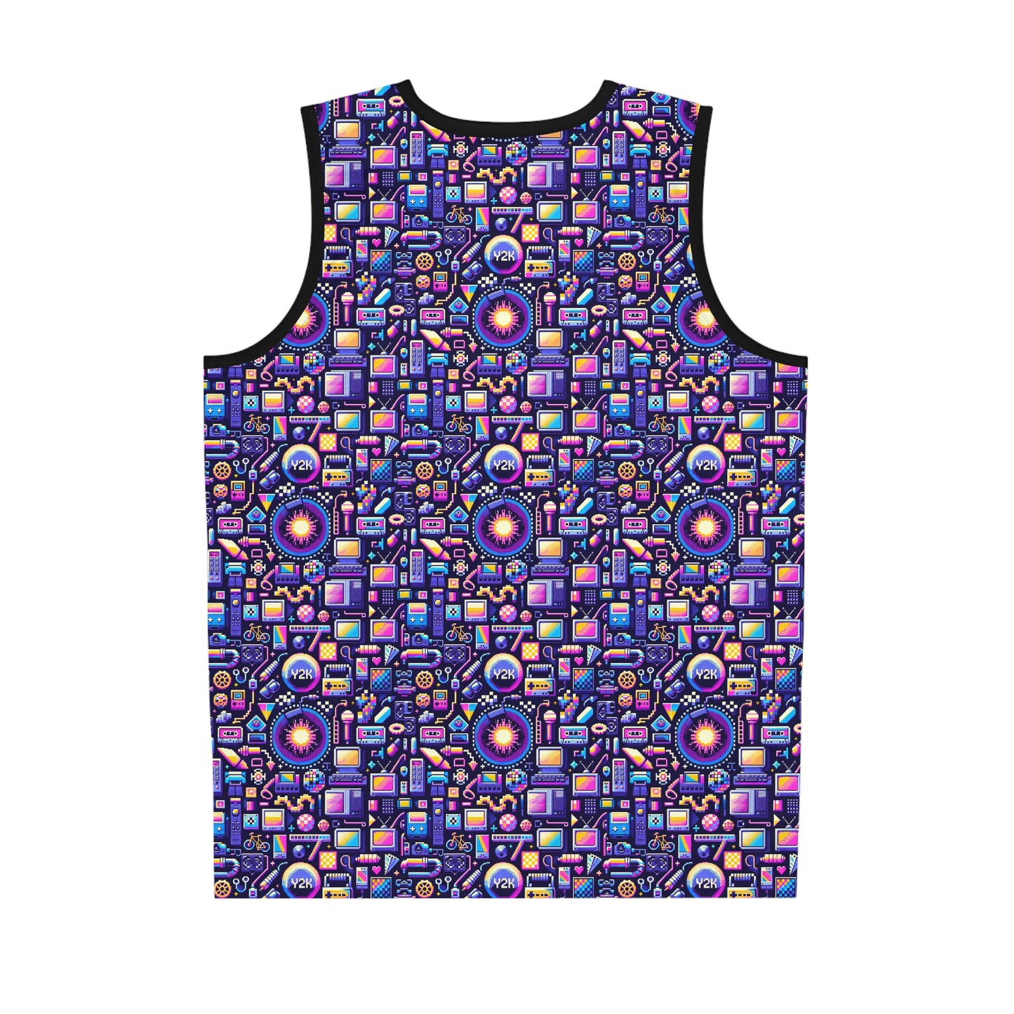 Digital Nostalgia Modern Retro Fusion Basketball Jersey - 8404 Design-64