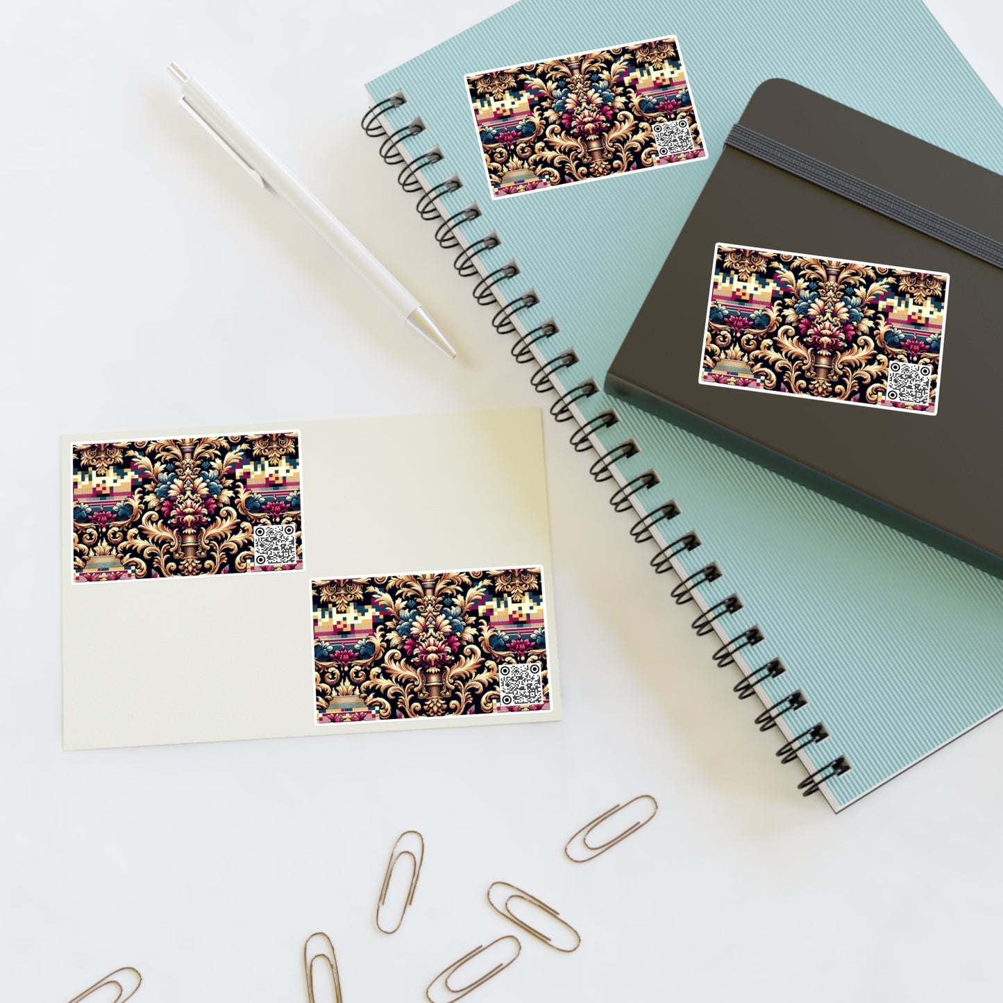 Digital Renaissance Modern Baroque Fusion Sticker Sheets - 8404 Design-53