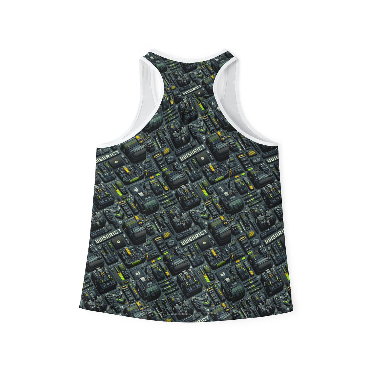 Tech Utility Streetwear Futuristic Tech-Forward Women's Tank Top - 8404 Design-47