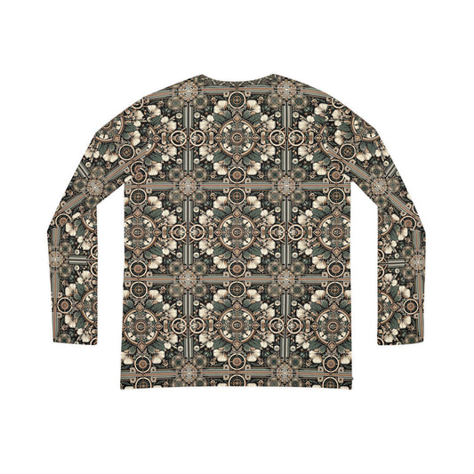 Cyber Garden Party Tech Garden Extravaganza Women's Long Sleeve V-Neck Shirt - 8404 Design-66