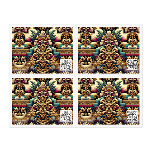 Digital Renaissance Modern Baroque Fusion Sticker Sheets - 8404 Design-60