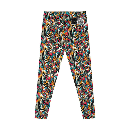 Graffiti Revival Urban Street Art Stretch Leggings - 8404 Design-62