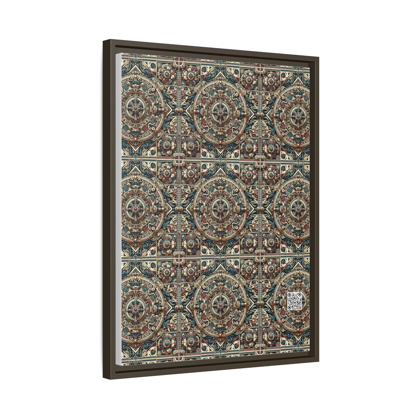 Urban Renaissance Historical Fusion With Street Edge Matte Canvas, Framed (multi-Color) - 8404 Design-57 A