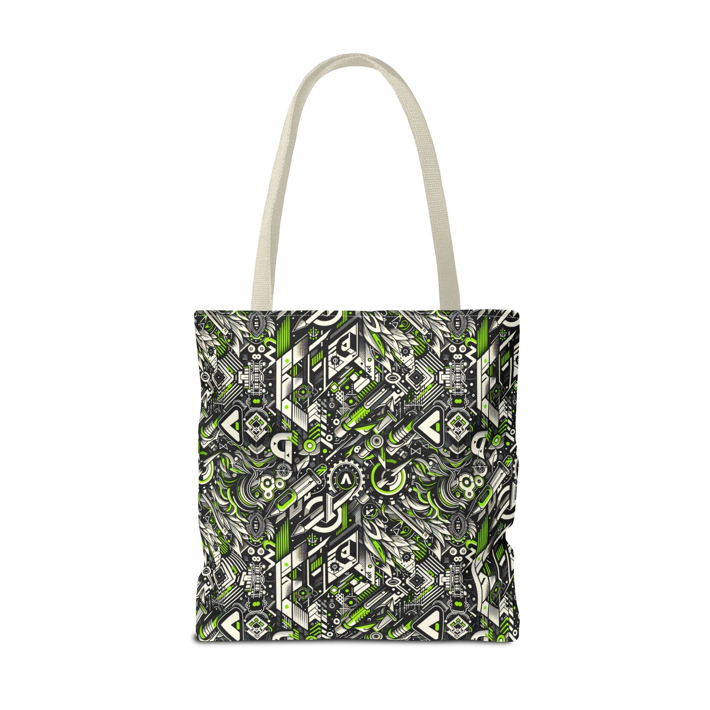 Graffiti Tech Fusion Bold Streetwear Fusion Tote Bag - 8404 Design-59