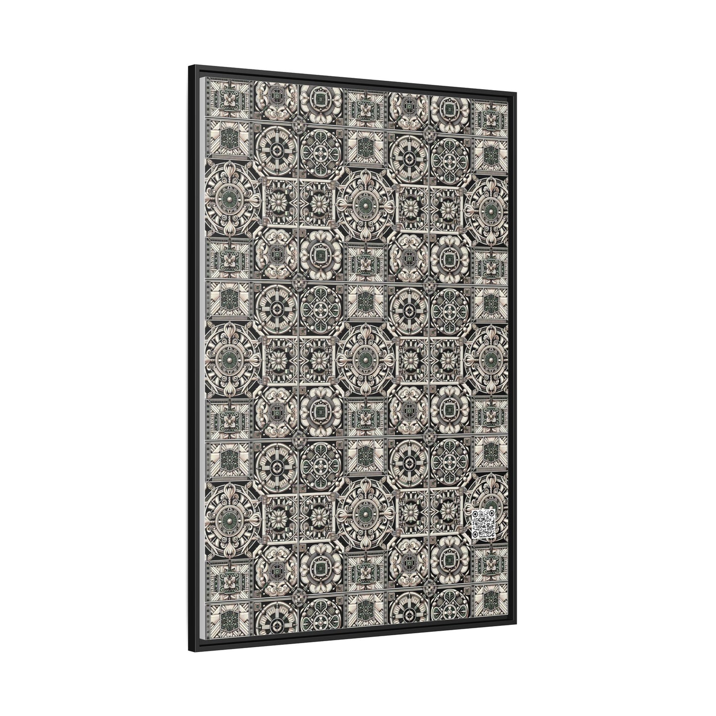Cyber Garden Party Tech Garden Extravaganza Matte Canvas, Framed (multi-Color) - 8404 Design-45 A