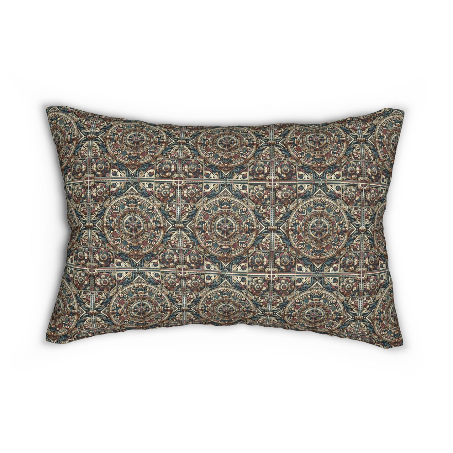 Urban Renaissance Historical Fusion With Street Edge Spun Polyester Lumbar Pillow - 8404 Design-57 S