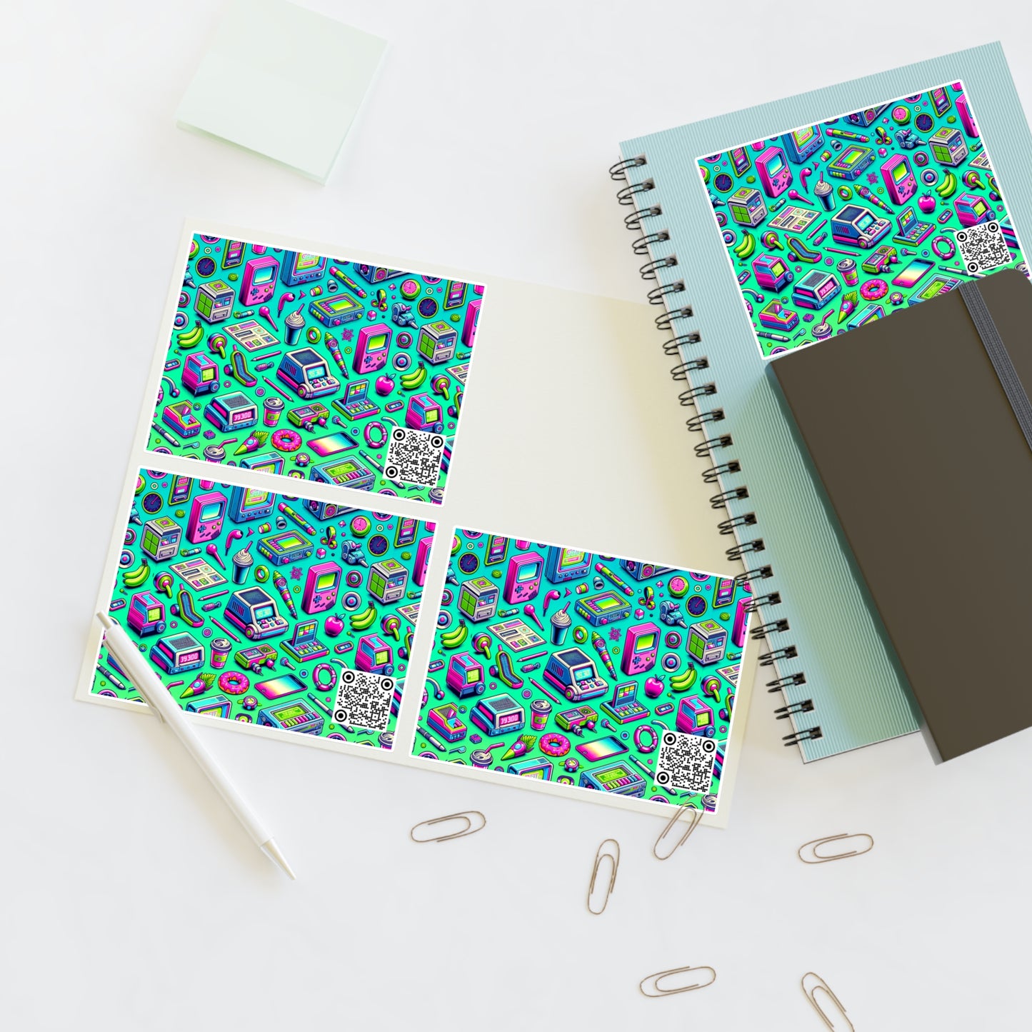 Y2k Revival Nostalgic Futurism Sticker Sheets - 8404 Design-48