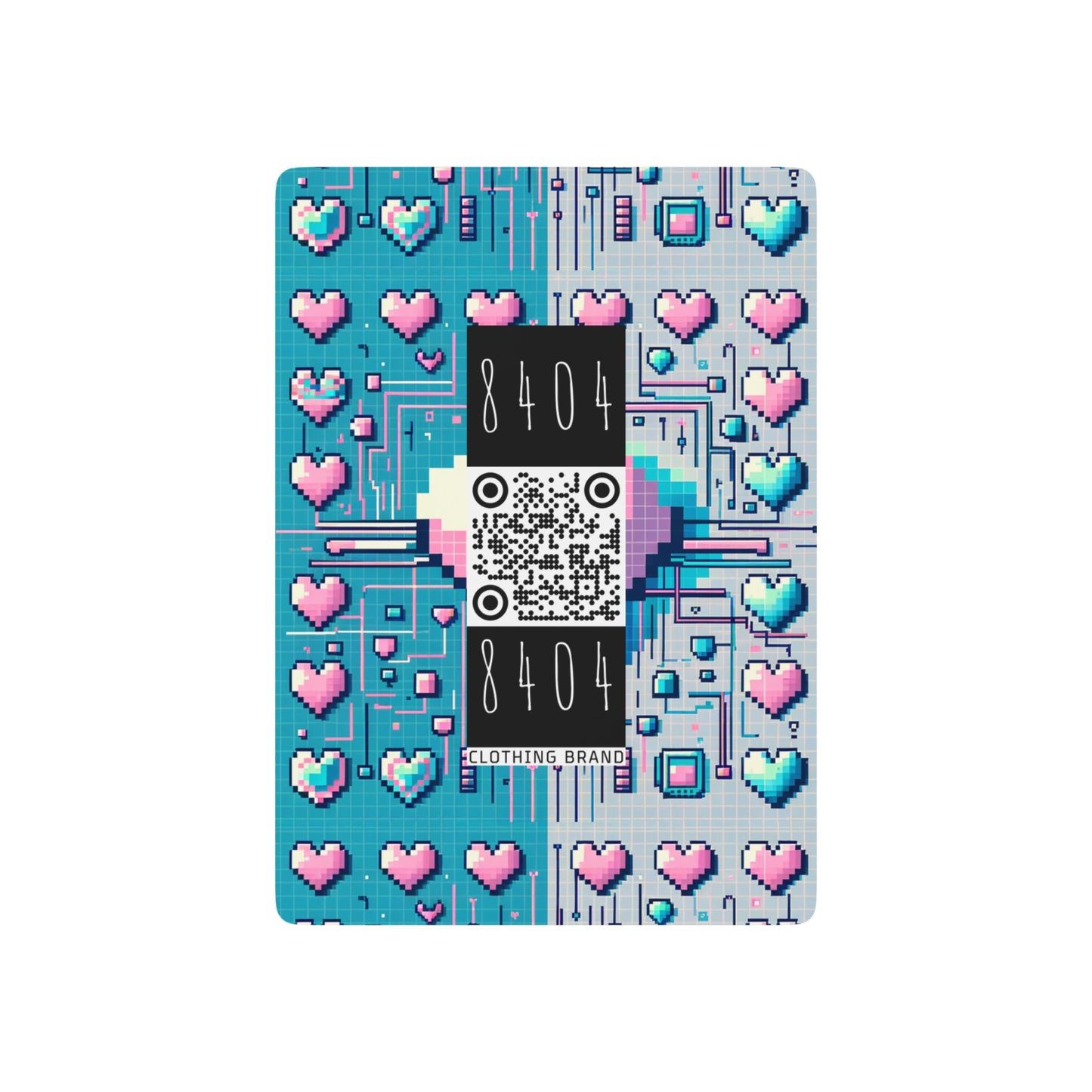 Digital Romance Modern Tech Romance Poker Playing Cards - 8404 Design-44 B