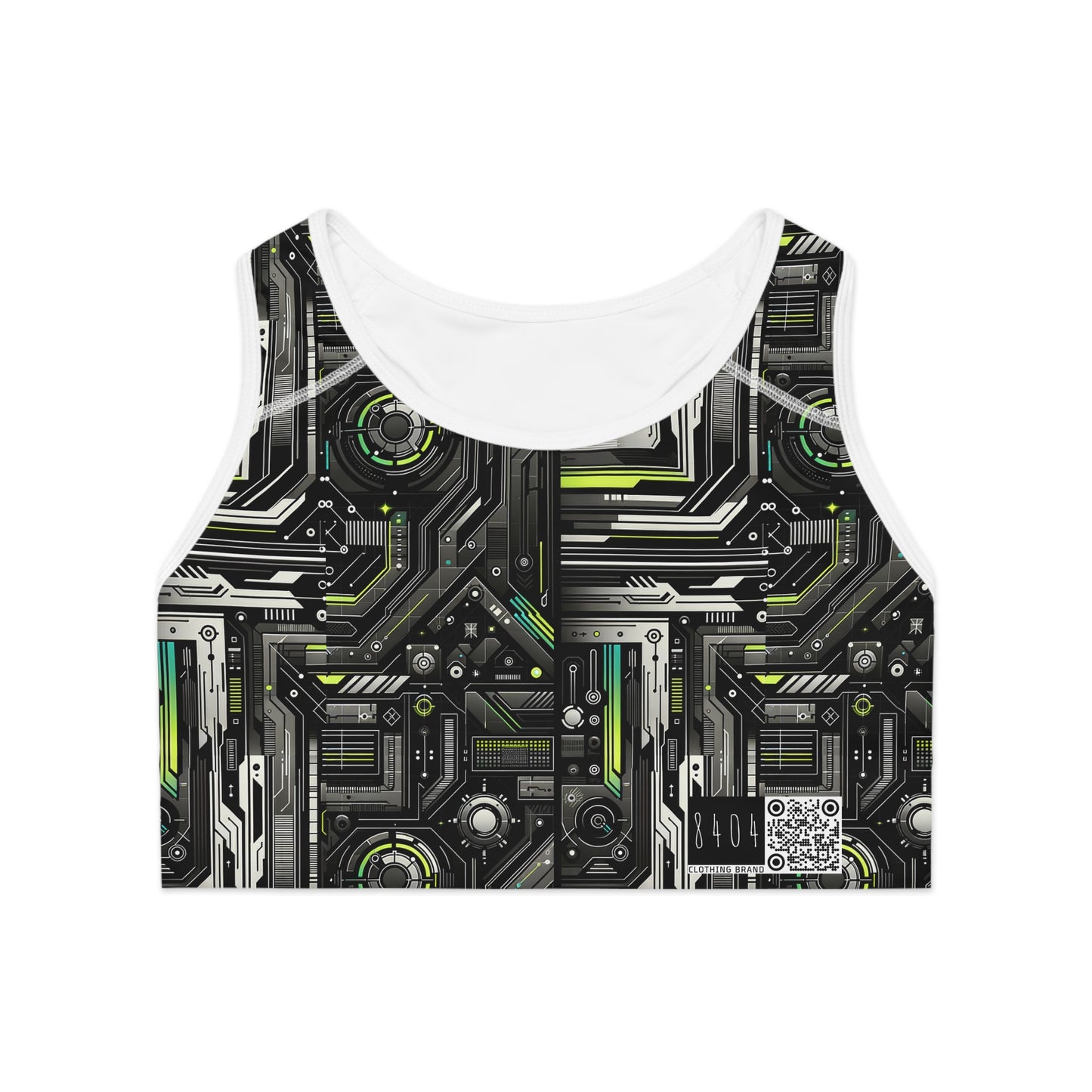Tech Noir Tech-Forward Minimalism Sports Bra - 8404 Design-60