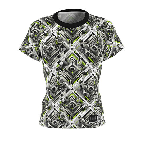 Elevated Sporty Tech Tech-Forward Streetwear Women's Cut & Sew Tee - 8404 Design-70
