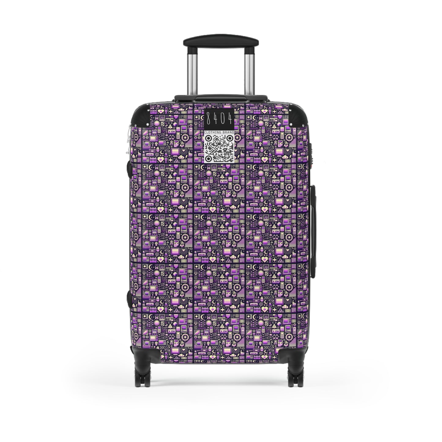 Digital Nostalgia Remix Modern Vintage Fusion Suitcase - 8404 Design-54