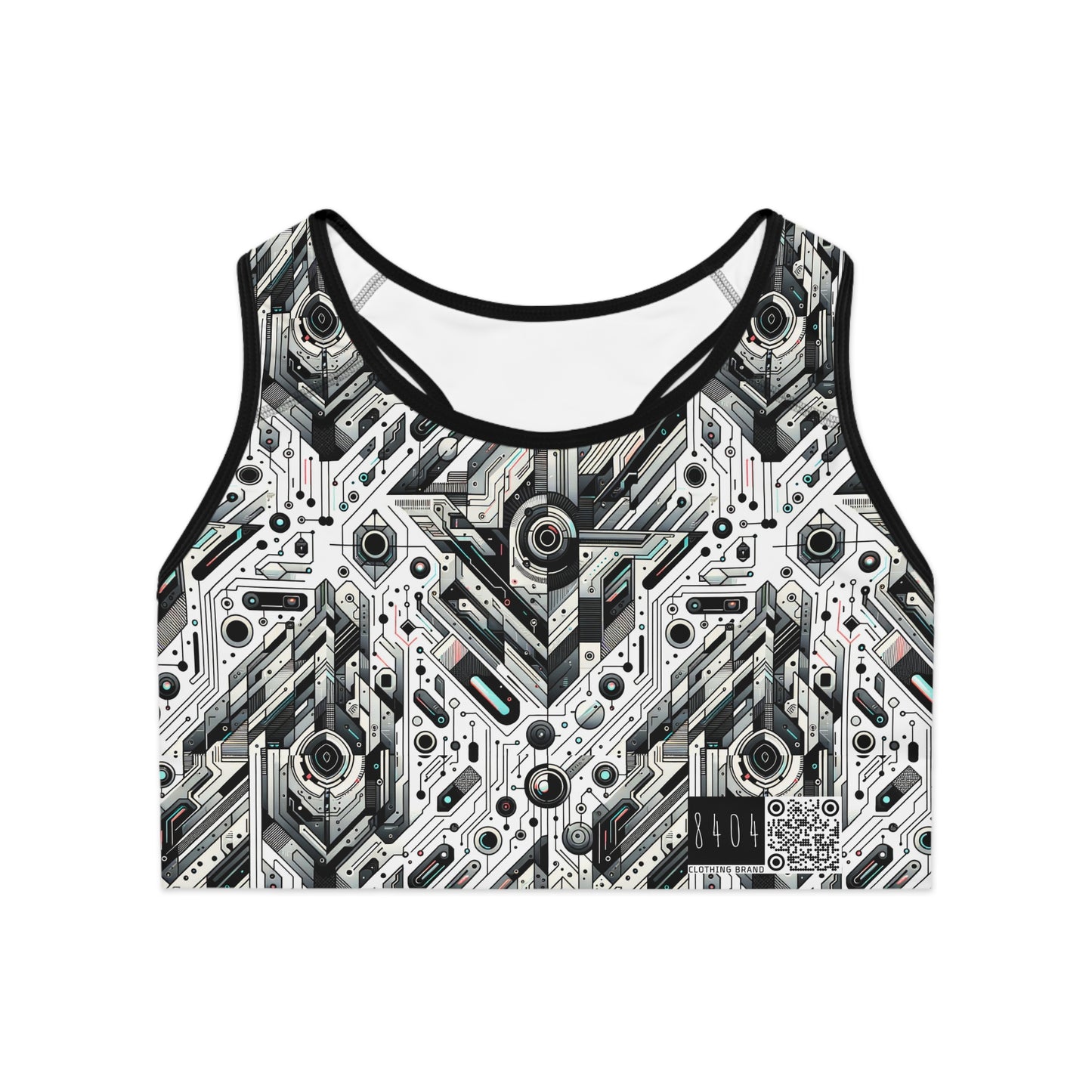 Tech-Infused Streetwear Tech-Forward Minimalism Sports Bra - 8404 Design-51