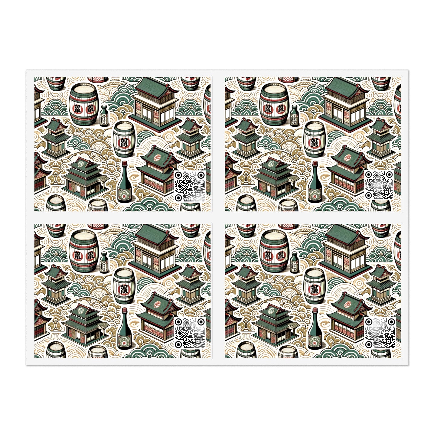 Cultural Artisanal Fusion Contemporary Cultural Elegance Sticker Sheets - 8404 Design-68