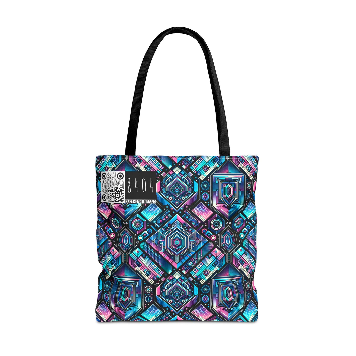 Digital Dreamland Futuristic Tech Aesthetic Tote Bag - 8404 Design-46