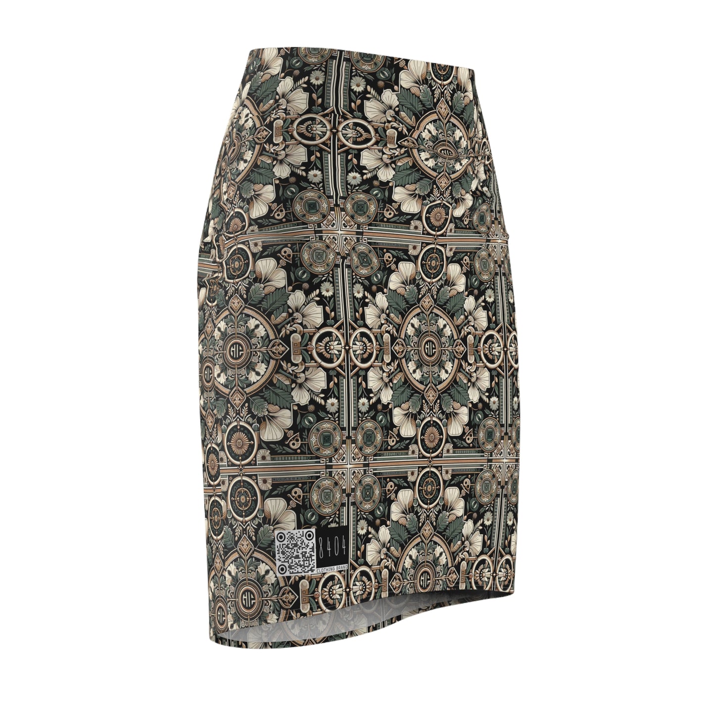 Cyber Garden Party Tech Garden Extravaganza Women's Pencil Skirt - 8404 Design-66