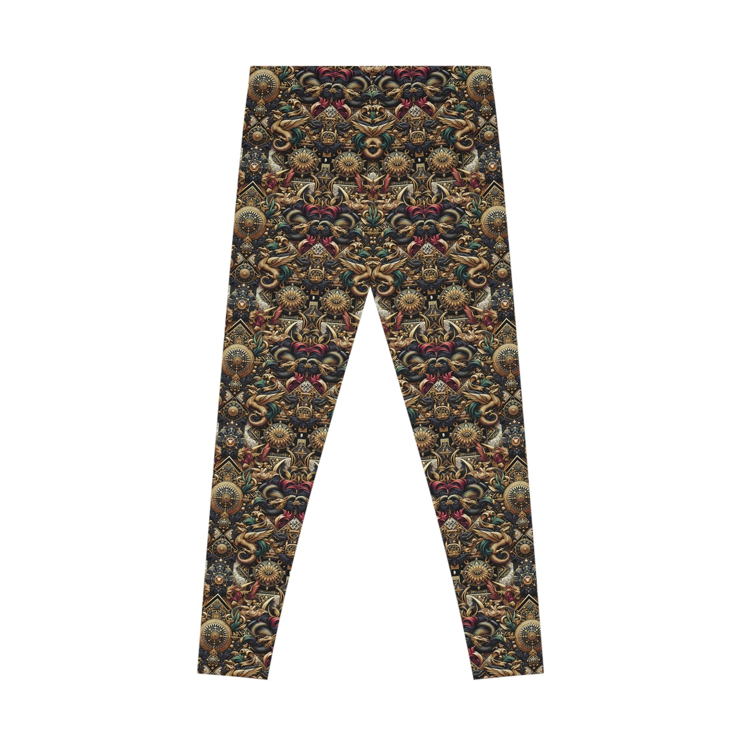 Digital Renaissance Luxurious Streetwear Inspired By Classical Art With a Modern Twist Stretch Leggings - 8404 Design-76