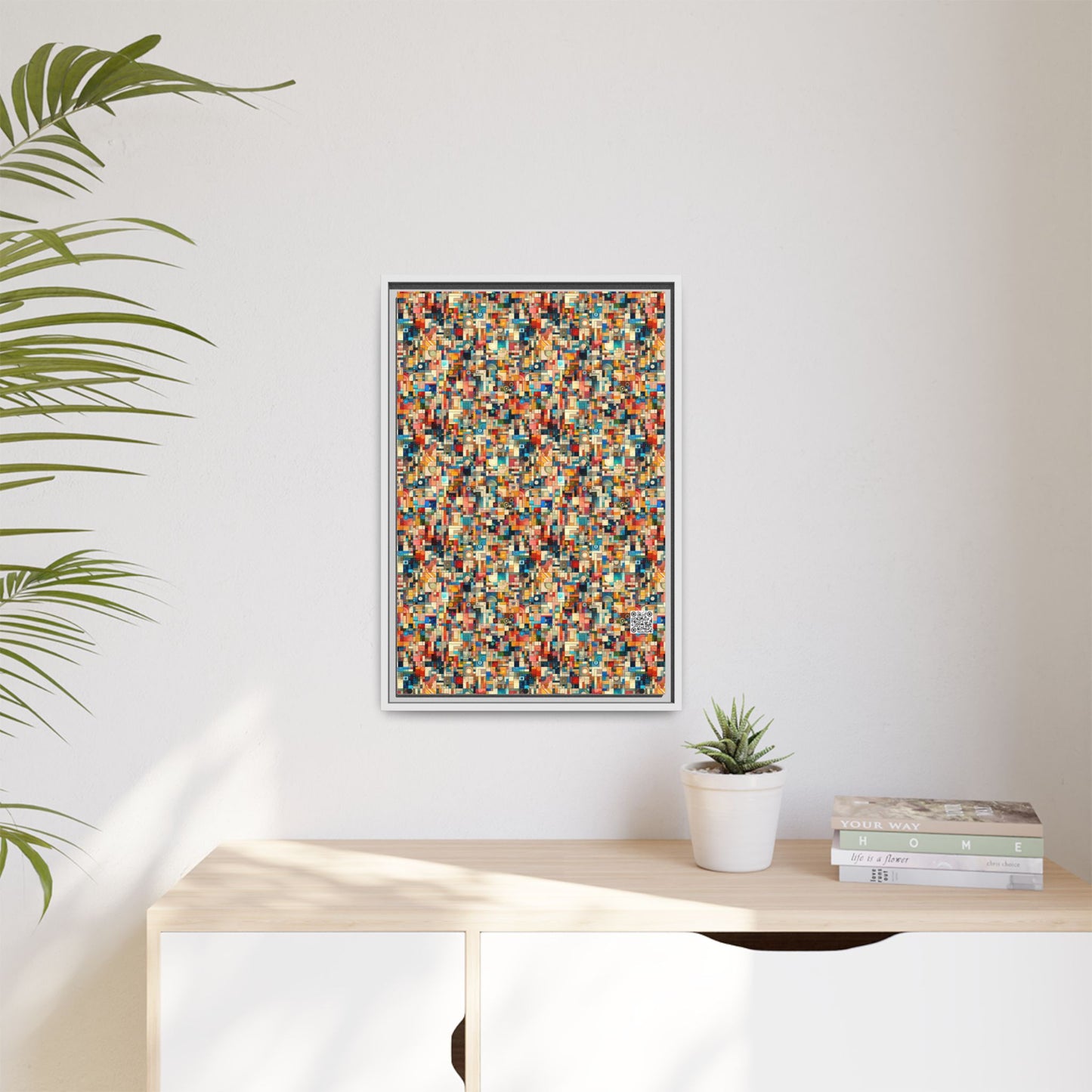 Digital Artistic Expression Artistic Streetwear Matte Canvas, Framed (multi-Color) - 8404 Design-46 B