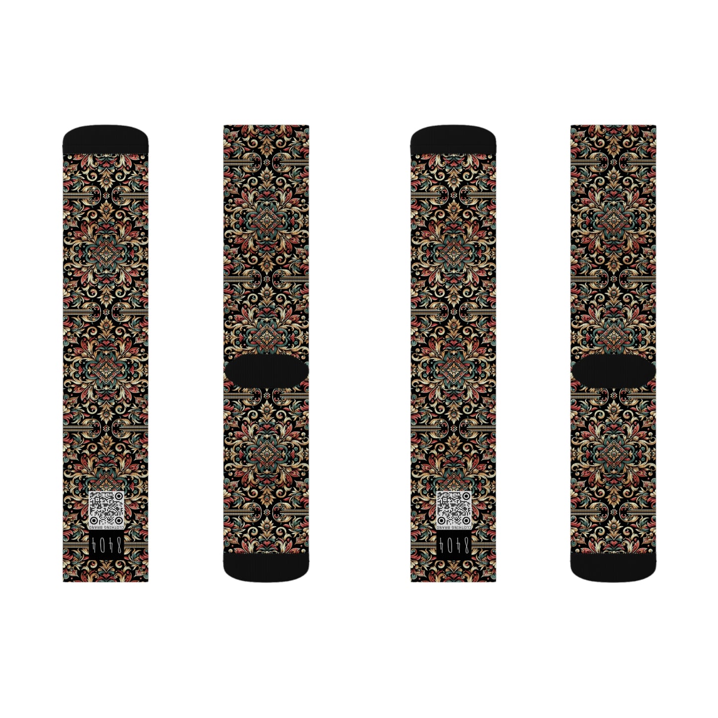Streetwear Renaissance Artistic Clash of Old and New Sublimation Socks - 8404 Design-46