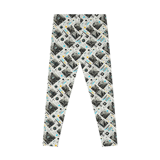 Tech Minimalism Minimalist Tech Stretch Leggings - 8404 Design-47