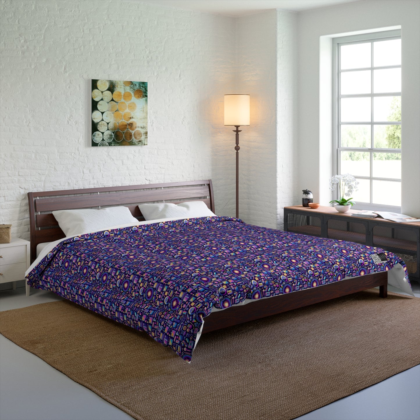 Digital Nostalgia Modern Retro Fusion Comforter - 8404 Design-64