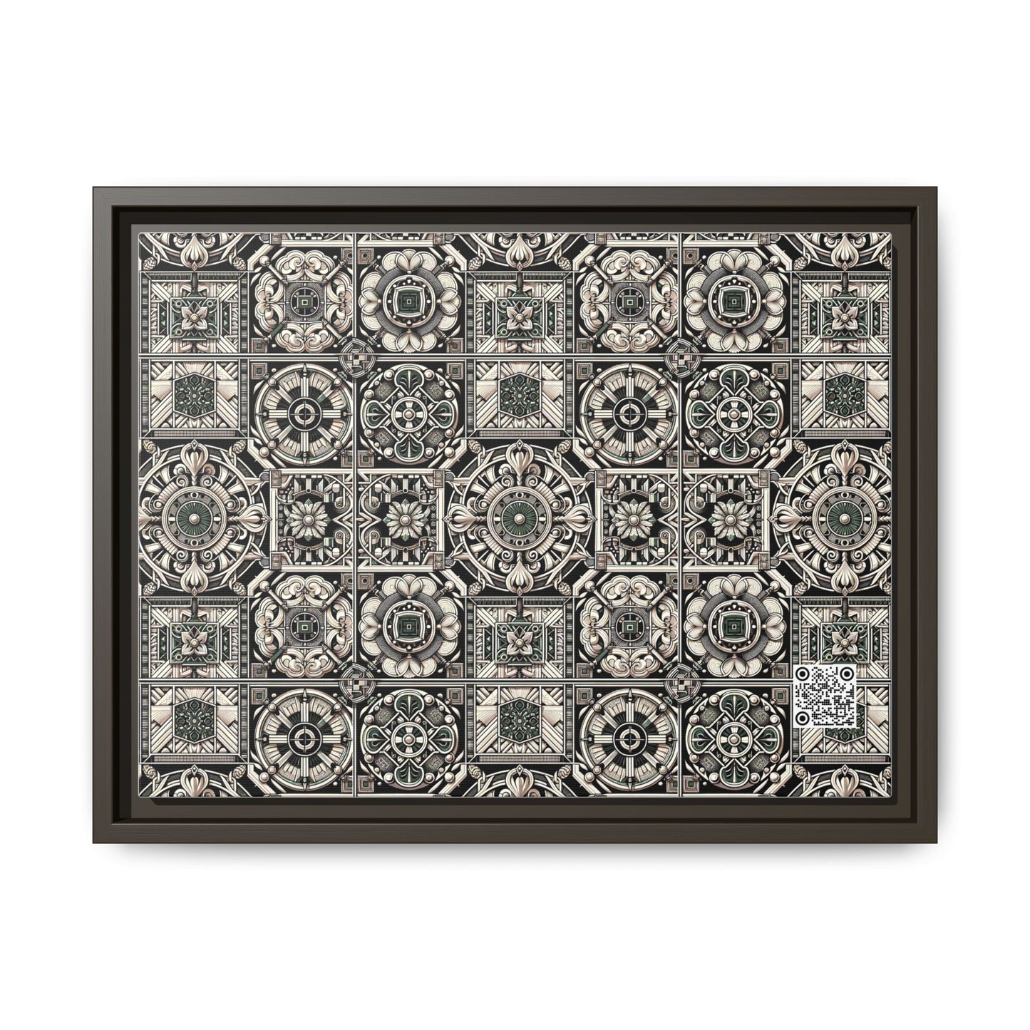 Cyber Garden Party Tech Garden Extravaganza Matte Canvas, Framed (multi-Color) - 8404 Design-45 A