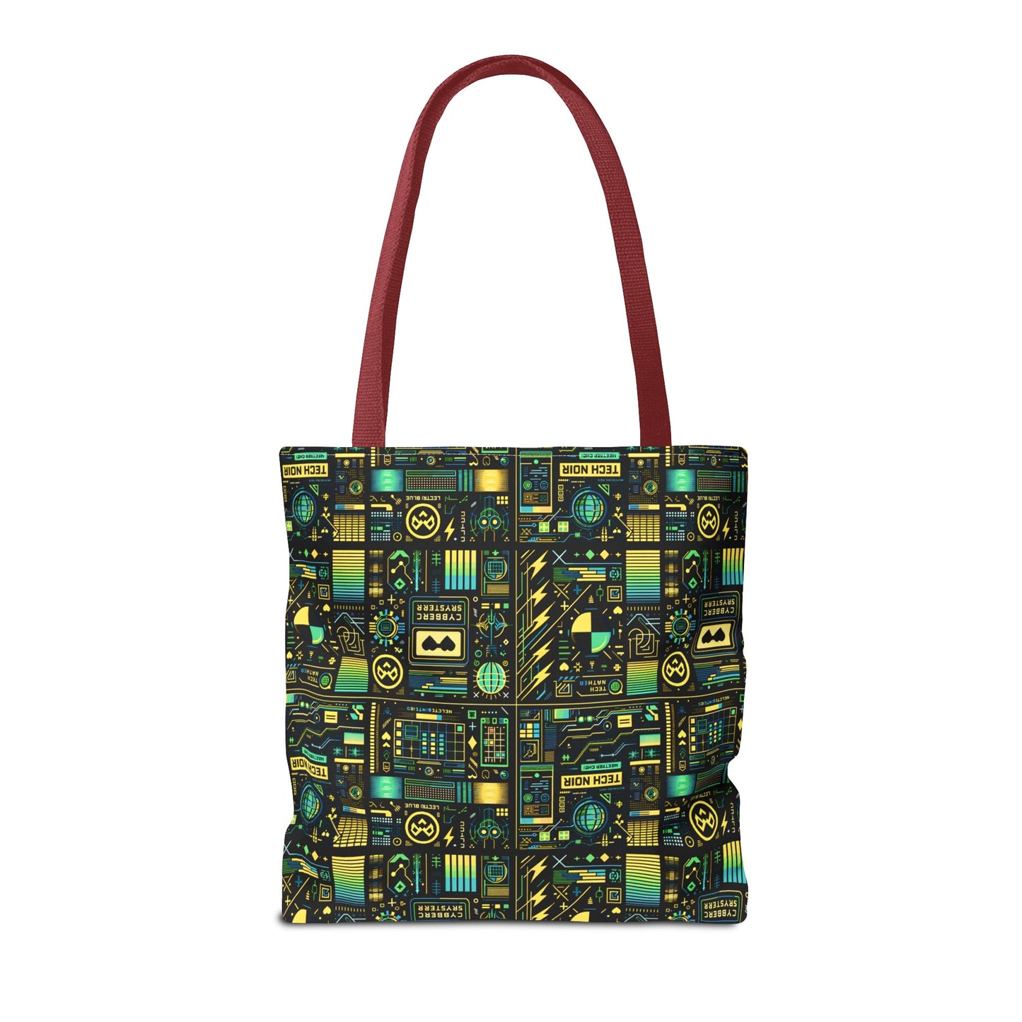 Digital Dystopia Tech Noir Tote Bag - 8404 Design-57