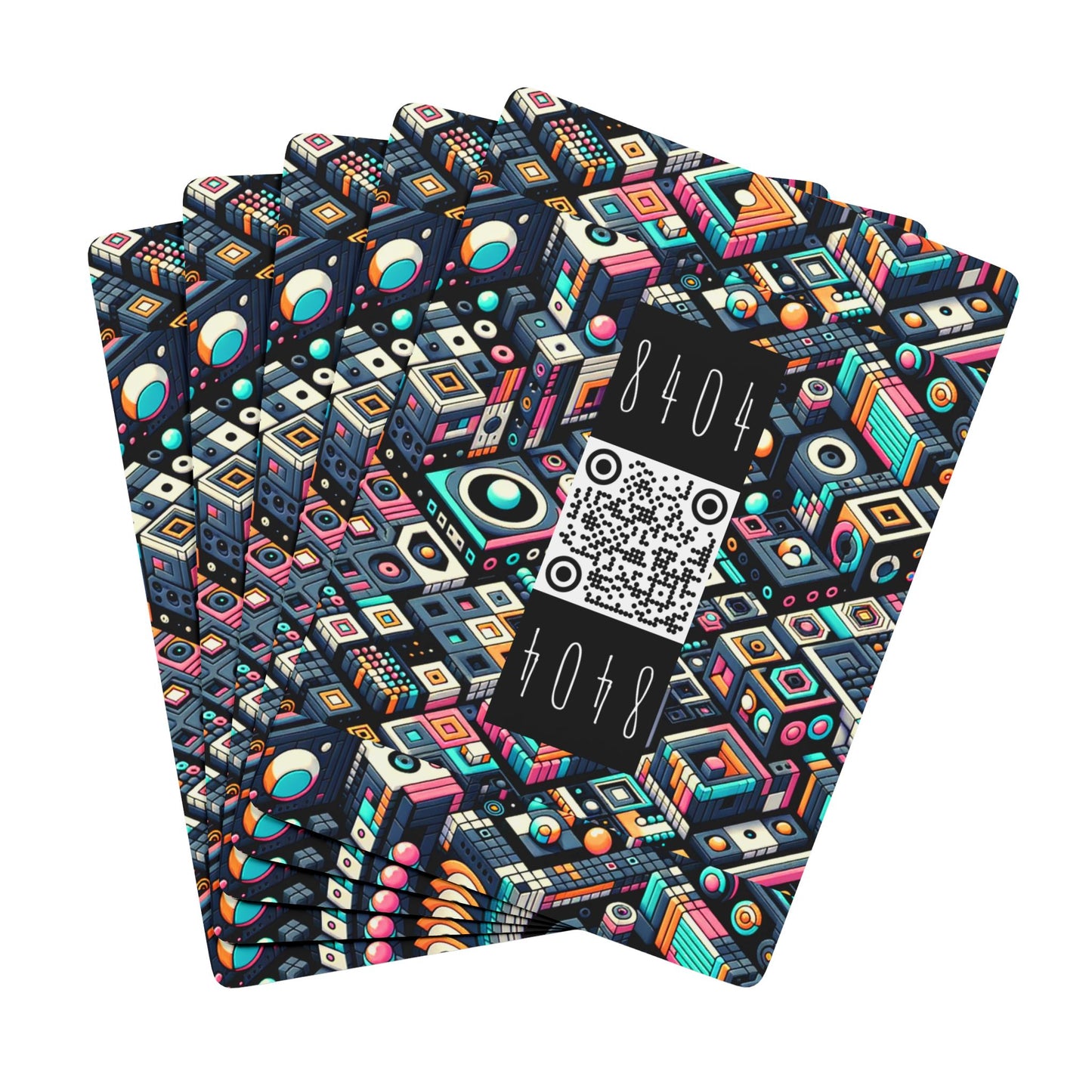 Digital Art Movement Contemporary Digital Poker Playing Cards - 8404 Design-56 B