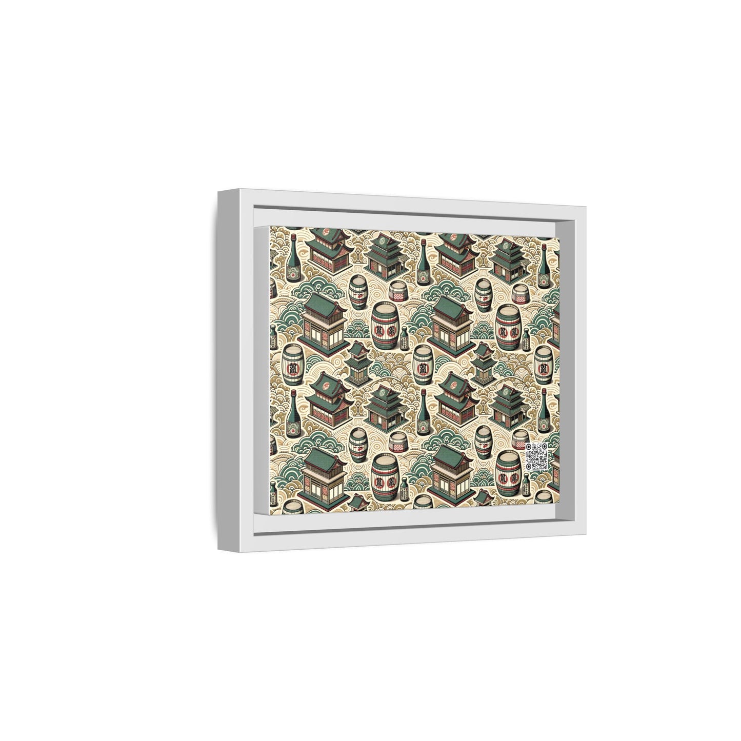 Cultural Artisanal Fusion Contemporary Cultural Elegance Matte Canvas, Framed (multi-Color) - 8404 Design-68 B